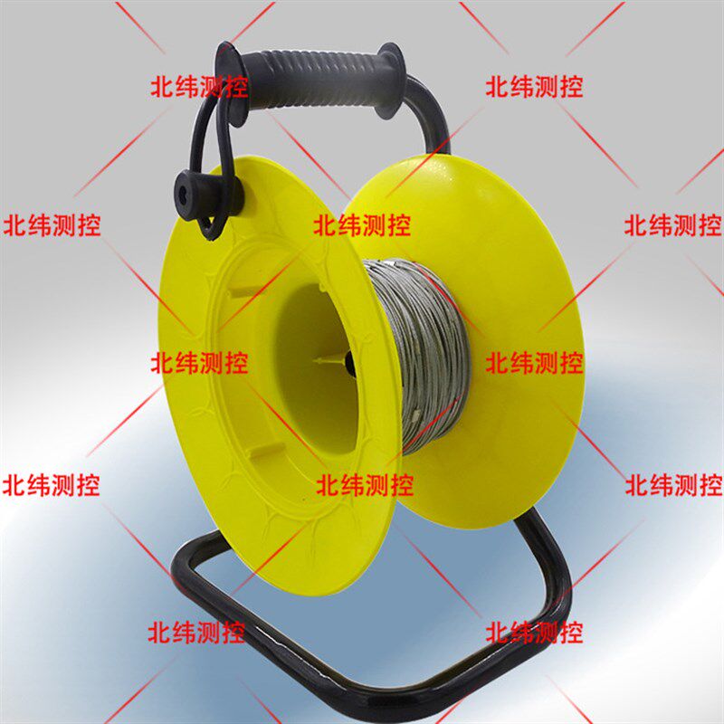 钢丝测绳 百米测井绳o 测绳缠绕器 地桩测量绳 钢丝测量绳测绳缠