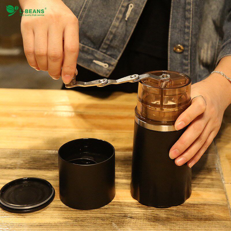 咖啡研磨杯 手摇磨m豆机旅行磨豆杯一体式便携式手冲多功能咖啡机