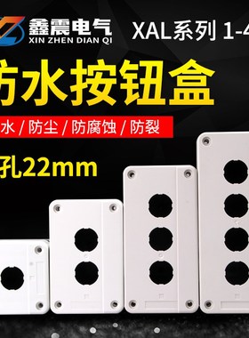 NP4 NP2 XB2 LA16 2孔位急停开关控制按钮盒XAL-B02白色22mm