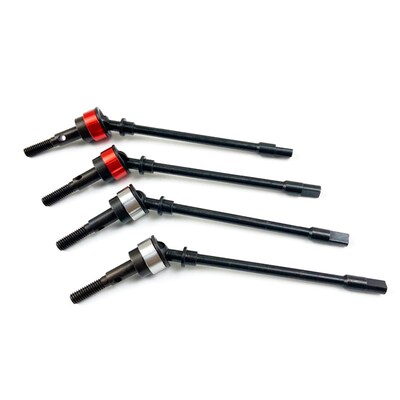 scx10金属升级配件钢CVD前传动轴 axial1/10攀爬车前桥狗骨万向节