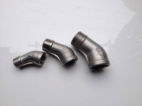 不锈钢内外丝弯头45度 水管弯头 45度水管接头 DN8 10 12 15 20 2
