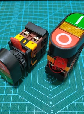 APBB-22N双位钮椭圆双头带灯按钮开关PPBB双键双位AS-22马可MCKN