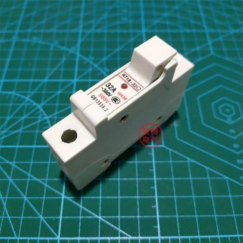 RT18-32X/RT18-63X 1P2P3P4P导轨道式熔断器底座带灯指示保险座