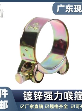 铁镀锌欧式强力喉箍加厚管箍重型管夹抱箍卡箍紧箍水管油管钢丝管