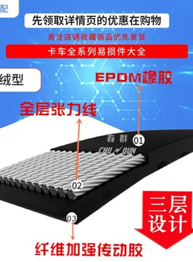 春群适用起亚悦动I30朗动 福瑞迪 1.6 K2 1.4发电机皮带 6pk2137