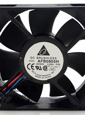 原装 台达 AFB0805H 5V 0.65A 8025 8CM USB 双滚珠 散热风扇