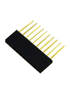 PC104专用长排母2.54间距1*6 1*8 1*10 6/8/10P引脚11MM