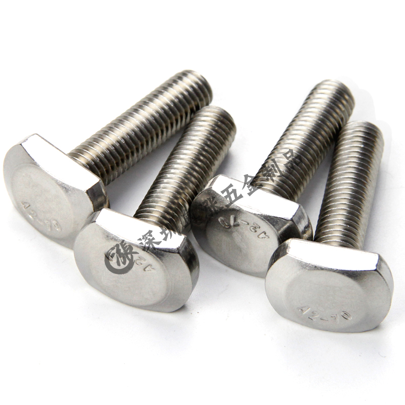 M5M6M8M10M12国标304不锈钢T型螺栓T型槽用螺丝钉滑轨螺丝GB37