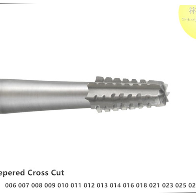 斜牙针狼牙棒德国KOMET进口雕刻啰咀金属骨木核雕铣刀首饰工具38#