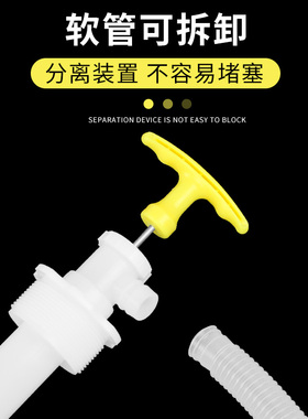 手动抽油器塑料抽油泵抽吸油器自吸打油泵油桶管抽液化工管手压式
