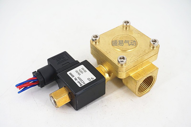 1寸先导式常开电磁阀 0927400T 空压机高压水阀气阀 220V 24V