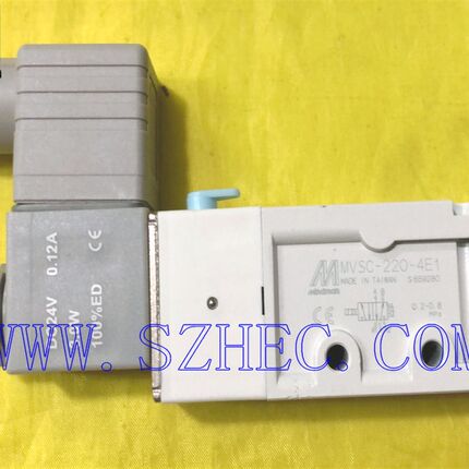 台湾金器 MVSC-220-4E1 DC24V AC110V AC220V AC24V电磁阀MINDMAN