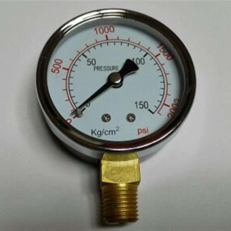 150kg/cm压力表 2000psi 直径60mm 牙13mm 螺纹pt1/4 ZG1/4