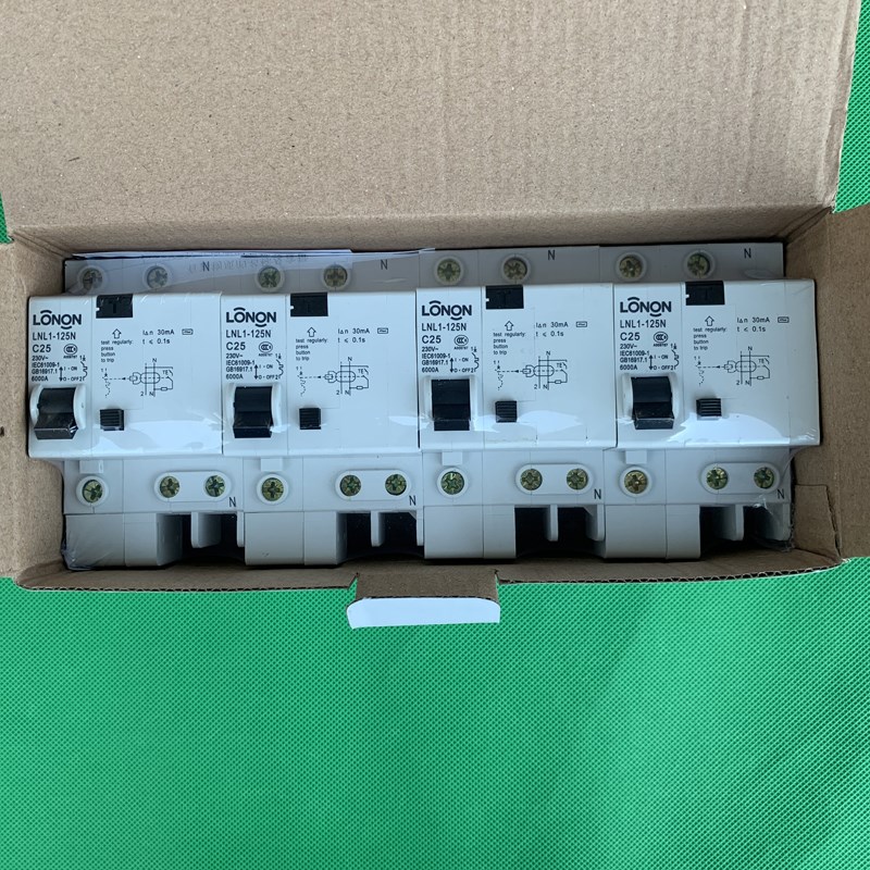 全新 朗能 LONON LNL1-125N 1P+N 25A 漏电断路器 保护器