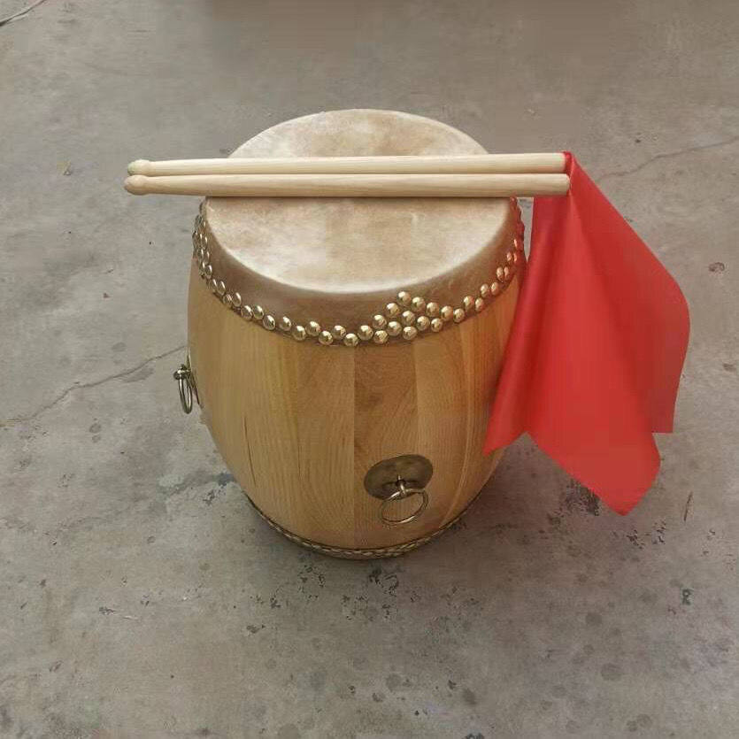 6.5寸高音鼓白茬鼓战鼓堂鼓法鼓牛皮鼓椿木鼓原木鼓戏曲鼓京剧鼓
