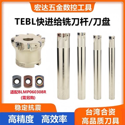 TEBL06快进给双面铣刀杆特固克BLMP0603R刀片数控开粗面铣刀盘