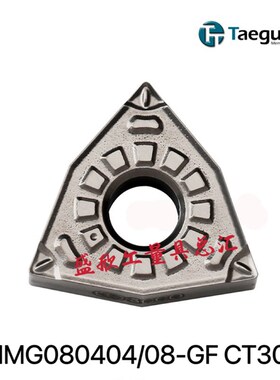 韩国特固克金属陶瓷桃型外圆数控车刀片WNMG080404 FG CT3000 08