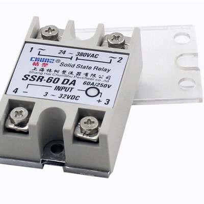 上海椿树 SSR-50DA SSR-60DA SSR-75DA单相固态继电器 直流控交流