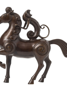 铜马摆件 马上封侯猴摆件马上有钱C猴 骑猴马 马到成功 铜工艺品