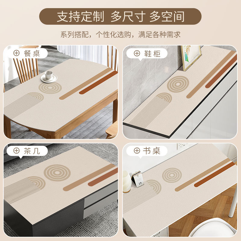 硅胶椭圆形桌布防水防油s免洗可折叠伸缩圆桌防烫茶几餐桌垫子台