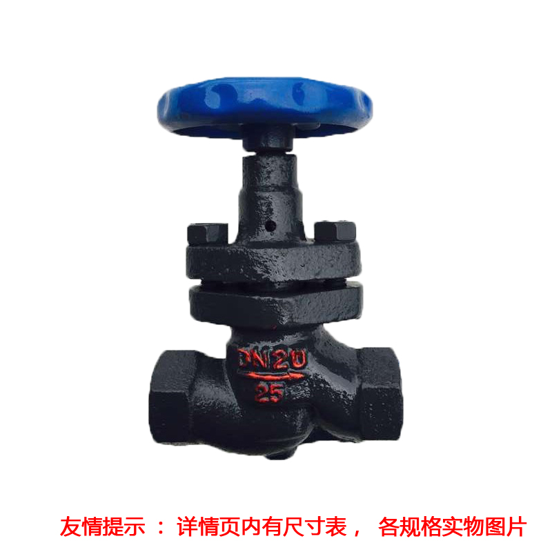丝扣高温柱塞阀内螺纹丝口截止阀蒸汽导热油DN25 15 20 32 40 50