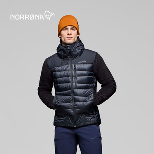NORRONA falketind Down750 男子 冬季登山徒步 保暖羽绒背心马甲