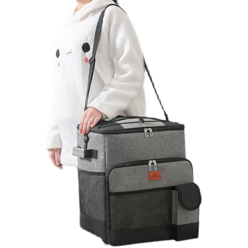 拉杆保温包户外加厚大o容量菜车便当冷藏箱袋野餐铝箔拉链手提冰