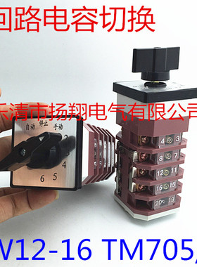 6 六 回路电容切换转换开关 LW12-16TM705/5
