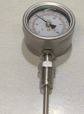 万达佛斯特双金属温度计不锈钢径向WSS-311F-411F-511F锅炉温度表