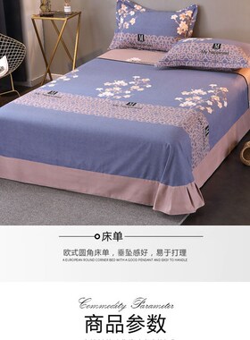 全棉保暖四件套100磨毛秋冬款加厚被套20S22新款床上用品