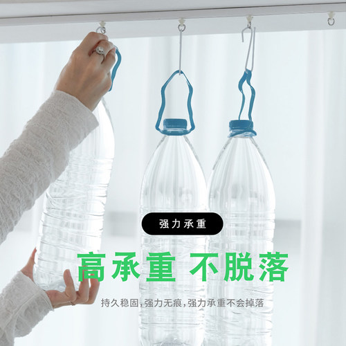 挂钩式窗帘加厚全遮光免打孔安装粘贴式轨道M卧室飘窗小窗户遮挡
