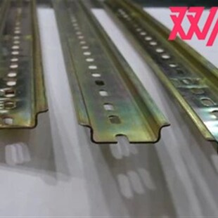 断路器端子通用导轨托底 钢铁C45导轨U型TH35MM宽1米1.0实厚