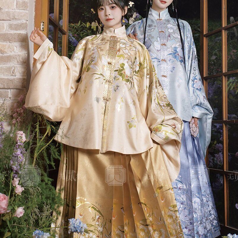 无贰集【月下弦音】明制织金妆花马面裙国风新中式日常穿秋冬汉服