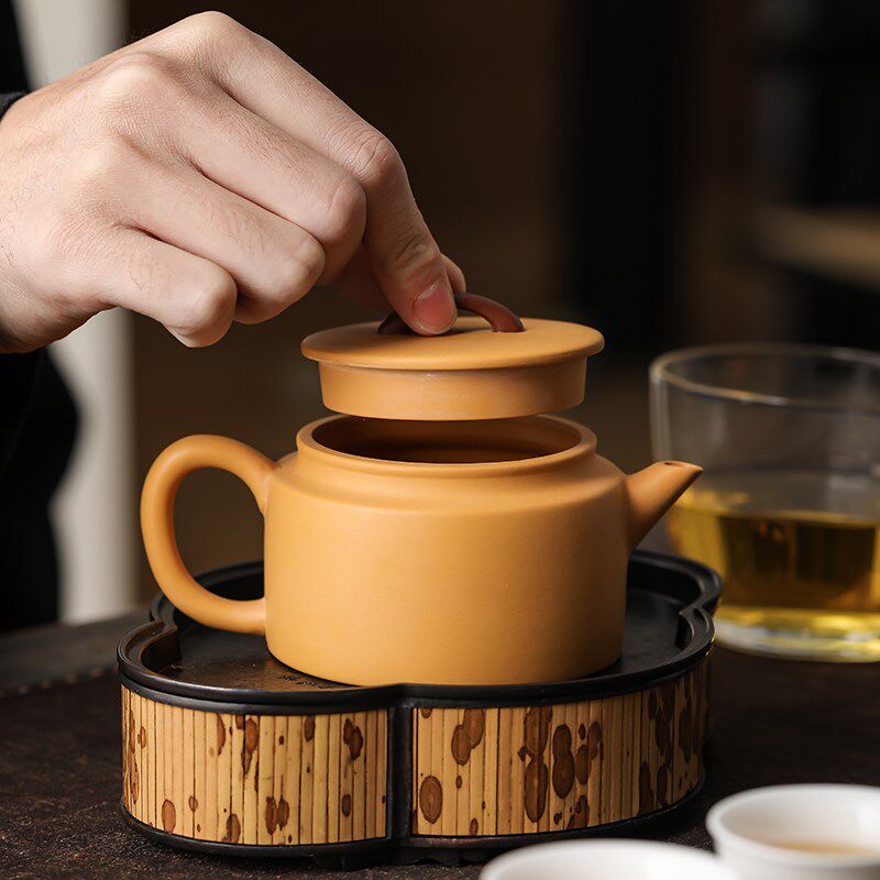 黄泥紫砂茶壶个人中式精致功夫茶水壶M大容量茶具单壶定制