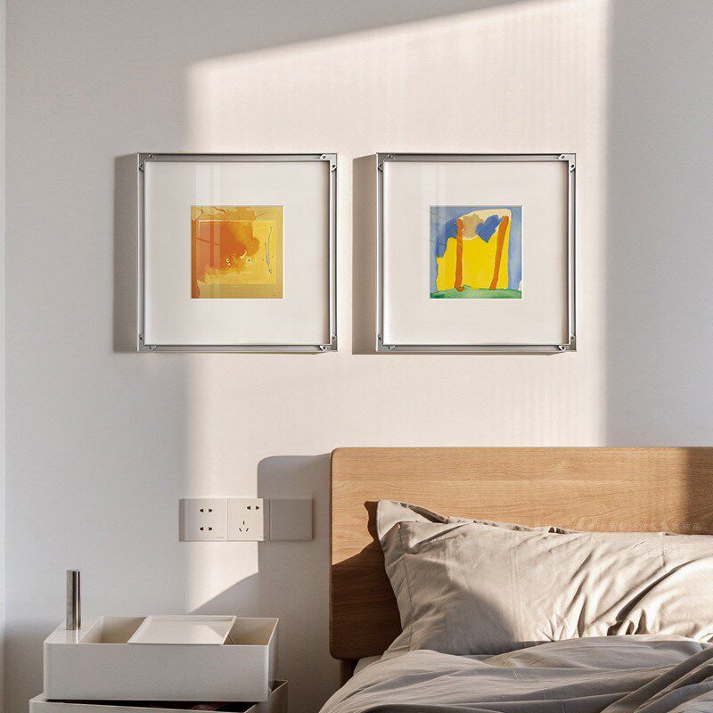 现代温馨奶油风艺术抽象客厅挂画油画儿童房卧室背景墙装饰画小众