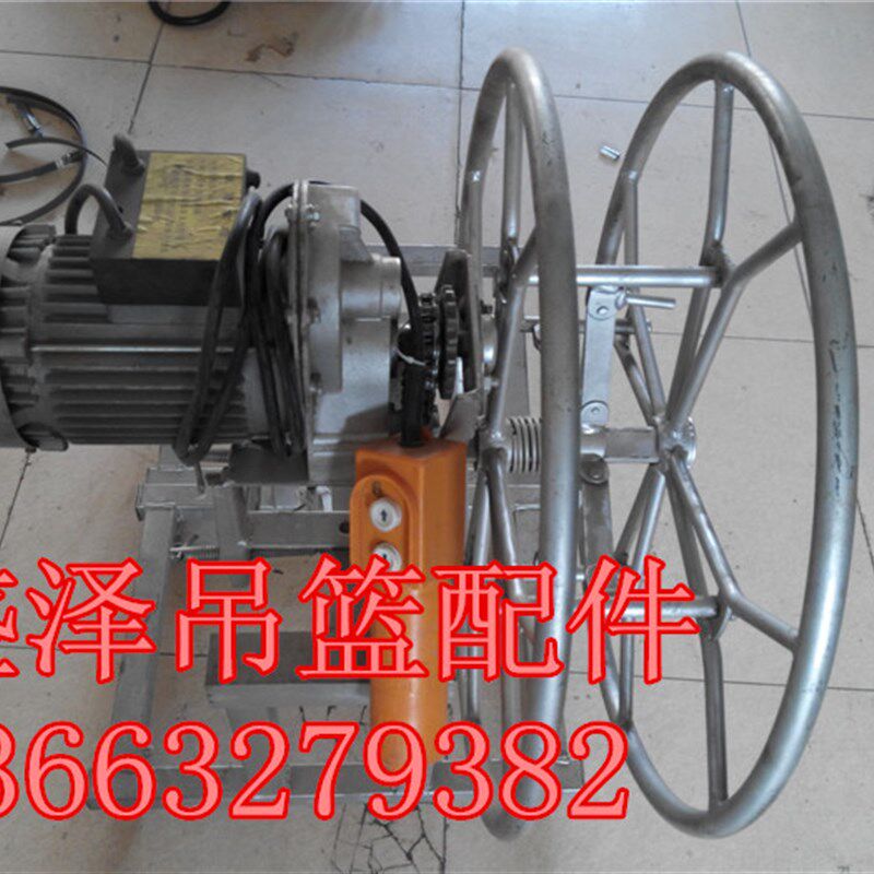 收绳器手动电动卷绳机电动吊篮钢丝绳线材电O缆收绳器手摇缠盘绳