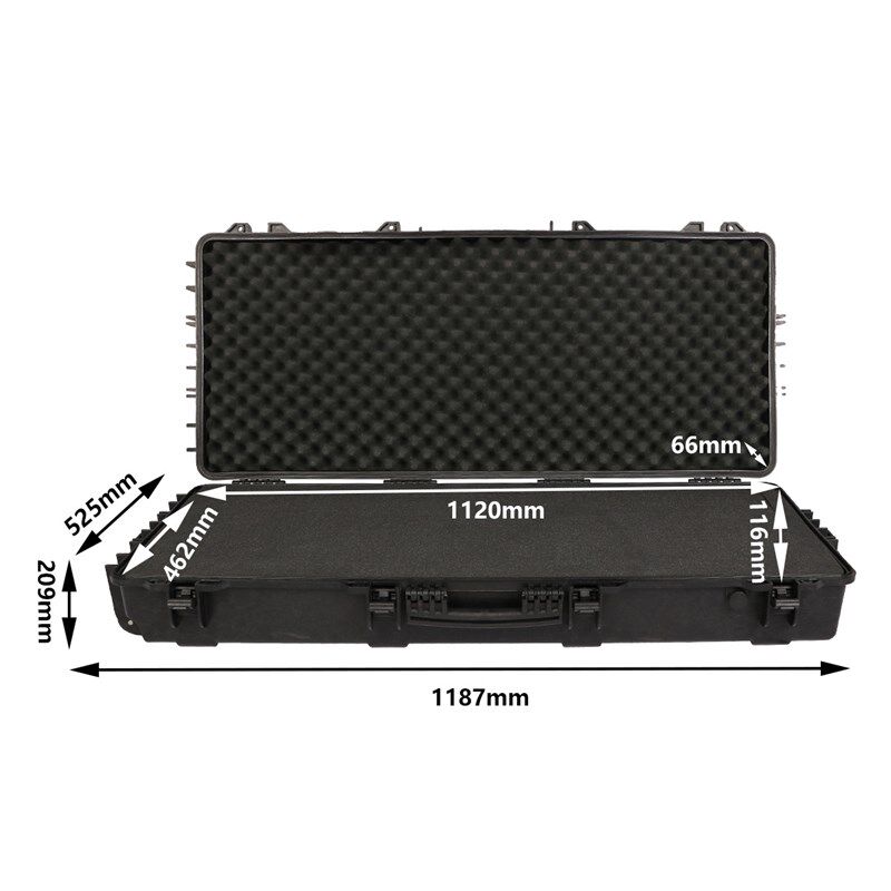 车顶防护箱长款塑料手提工具箱鱼竿收纳箱大型P装备仪器箱带轮可