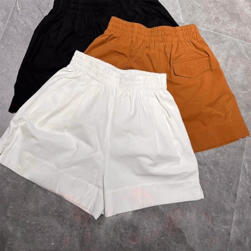 夏季2024年薄款大码高腰显瘦开叉工装休闲短裤女胖妹妹小个子阔腿