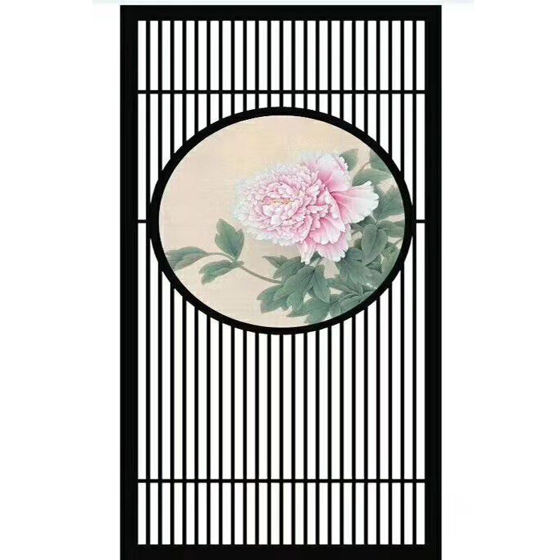 中式实木玄关隔断 客厅入户落地酒F店茶室栅栏办公室座屏花格屏风