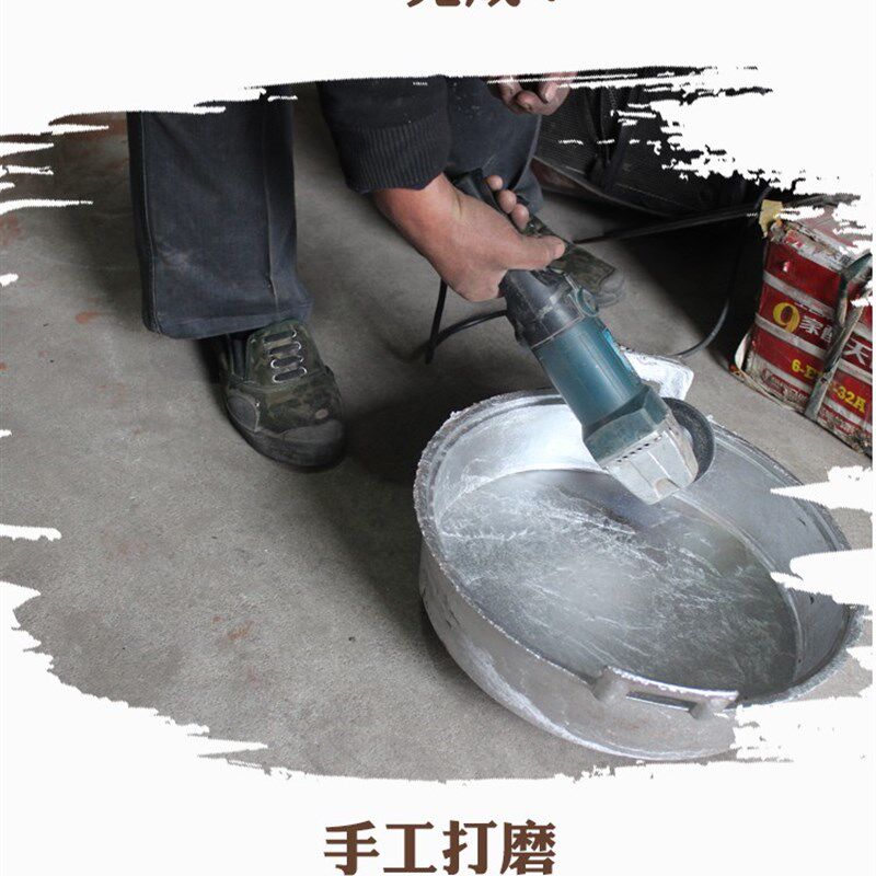大号加厚平底铝锅 r烙馍饼炕羊排 青海手工炕饼锅大号