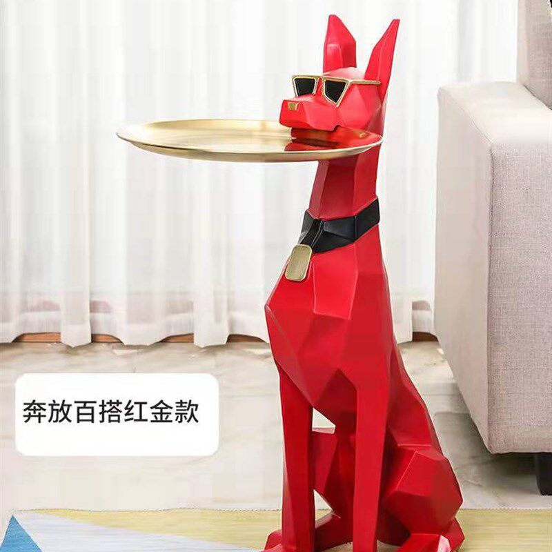 大型绅士犬摆件店面客厅装饰品餐厅新居可放红酒茶几前放置礼物