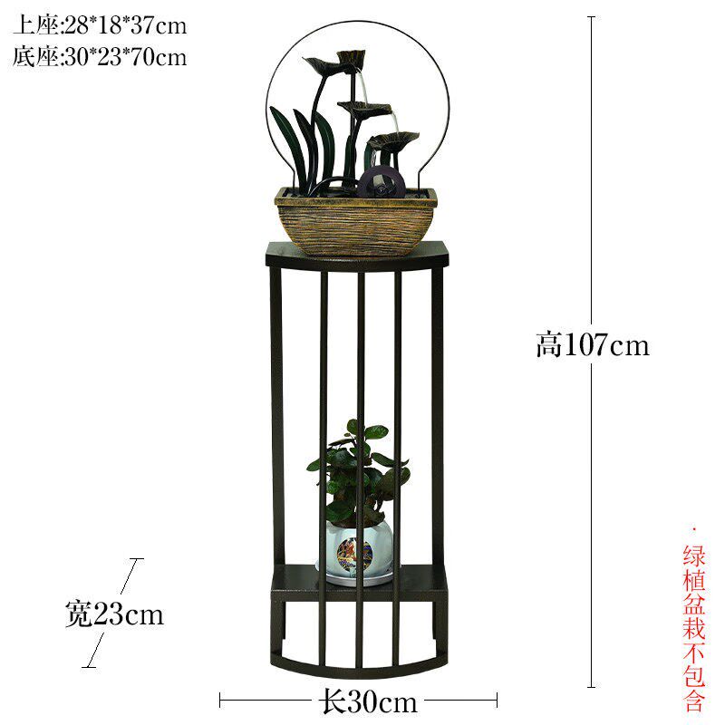 笼趣流水喷泉装饰l摆件家用客厅玄关办公室循环水桌面水车开业装