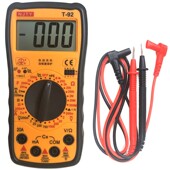 天宇T92万用表家用电工数字电表通断电阻电压电容二极管数字表
