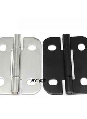 HT041-27工业柜门合页电箱铁质电泳黑色304不锈钢门铰链CL253-27
