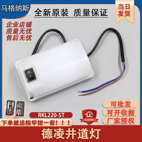 德凌电梯井道灯轿顶灯照明应急灯RKL220/5T灯具配件通用型固定式