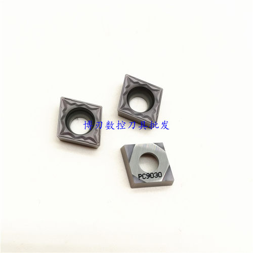 进口不锈钢PC9030小菱形车刀片CCMT09T304-HMP粗镗刀头NC3120调质