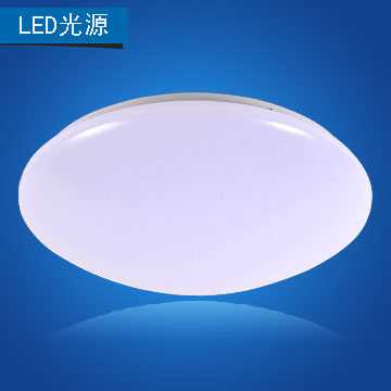 中山灯饰 厨房灯卫生间灯 阳台灯LED 过道简约吸顶灯 白色 面包灯