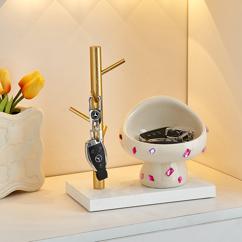 入门钥匙收纳摆件入户玄关进门口E客厅家居装饰品乔迁新居礼品