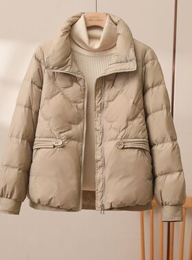 羽绒棉服女短款2023年冬季新款韩版立领百搭棉衣显瘦小棉袄外套衣