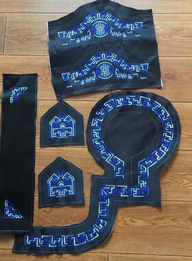 蒙古长袍女宽刺绣布传统蒙古族绣花服饰